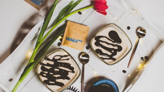 Coffee Panna Cotta with Coffee Syrup