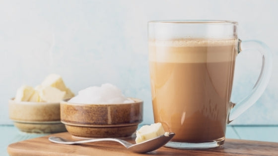 coffee with coconut oil and butter