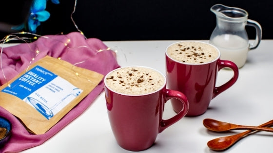How does the mix of eggnog and coffee taste?