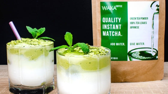 how to make dalgona whipped matcha
