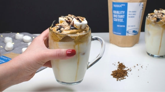 how to make whipped instant smores coffee