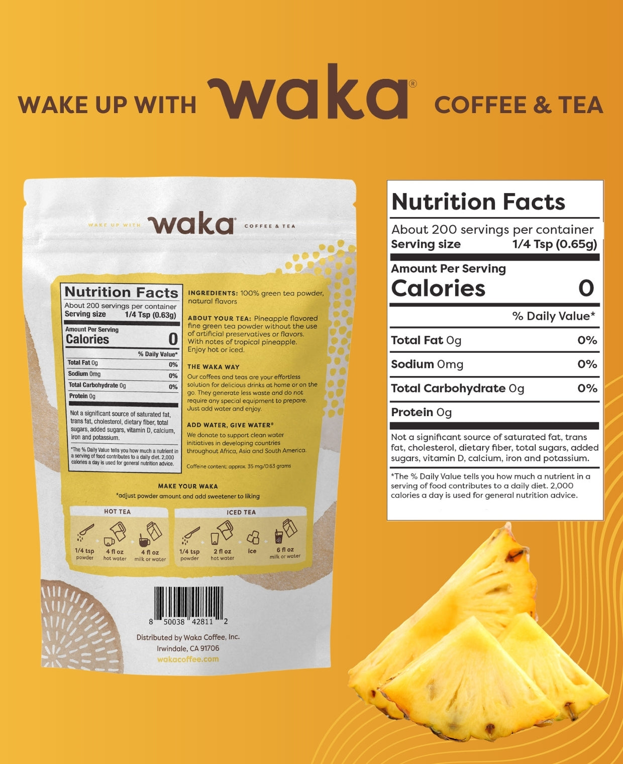 OUTLET OFFER - 10/30/26 BEST BY] Unsweetened Pineapple Flavored