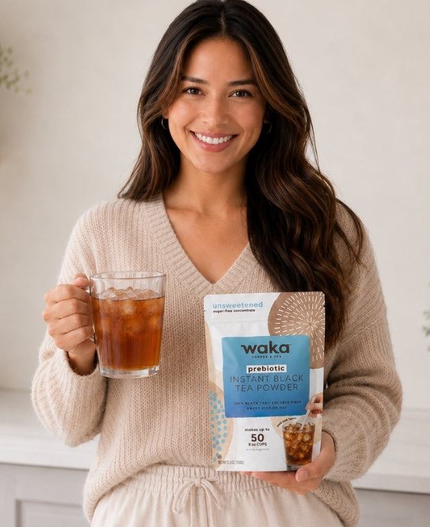 Prebiotic Black Instant Tea Powder — with FOS Prebiotic Fiber, 5.3 oz