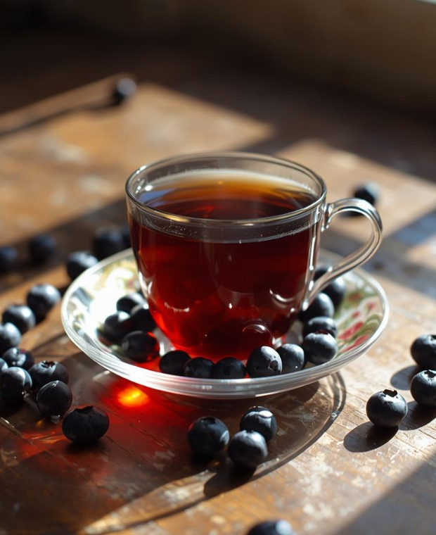 Unsweetened Blueberry Flavored Black Instant Tea - 4.5 oz Pouch