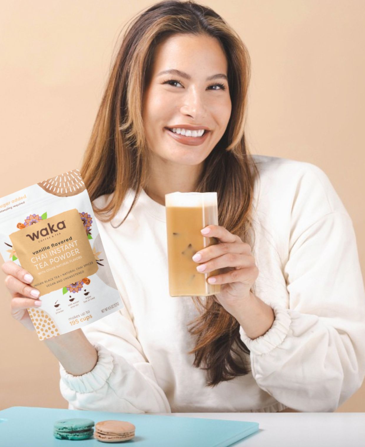 化粧下地 waka Waka | Unsweetened Vanilla Instant Chai 4.5 oz Pouch