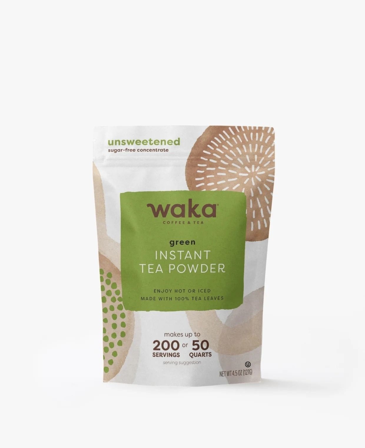 Unsweetened and Unflavored Classic Green Instant Tea - 4.5 oz Pouch