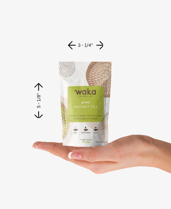 Unflavored Green Instant Tea Travel Size/Sample Packet (20 Servings)