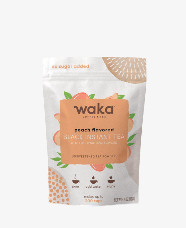 Unsweetened Peach Flavored Black Instant Tea 4.5 oz Bag