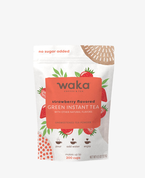 Unsweetened Strawberry Flavored Green Instant Tea 4.5 oz Bag