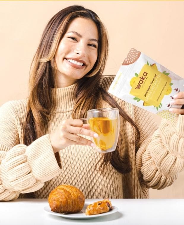 Unsweetened Pineapple Flavored Green Instant Tea - 4.5 oz Pouch