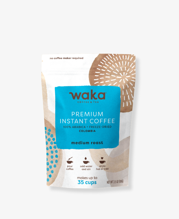 Waka Medium Roast Colombian Instant Coffee 3.5 oz Bag