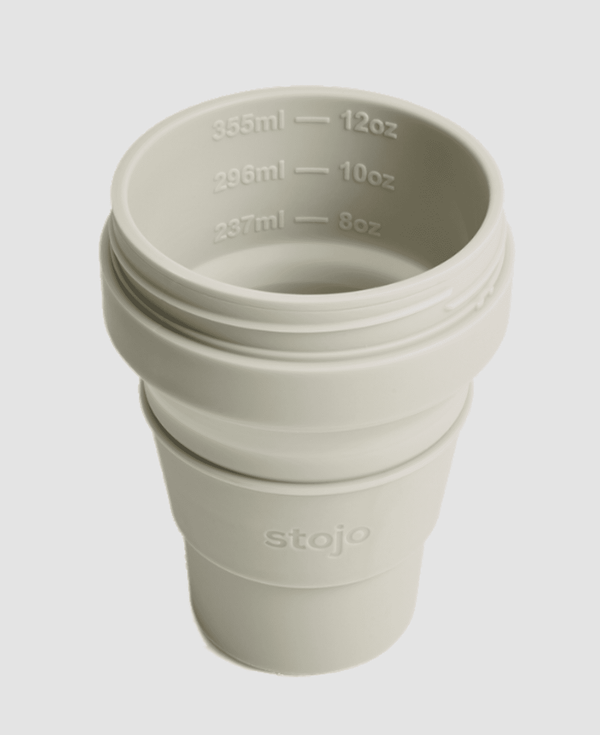 12 oz Collapsible Coffee Cup by Stojo - Oat